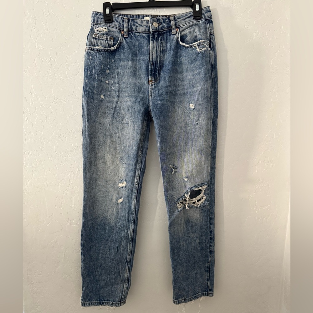 We The Free Free People Jeans Size 27 Blue 100% Cotton Denim Made in Turkey